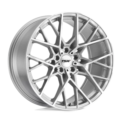 Roda 22x9 TSW SEBRING PRATA COM CORTE ESPELHADO FACE 5x4.5 (32mm) - Imagem 1 de 4