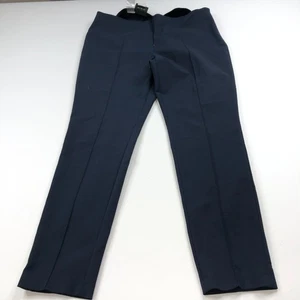 Akris Punto US 14 (Fit 35W 29L) Mid Straight Pull On Zip Pants Blue - Picture 1 of 12