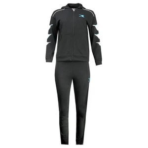 diadora 2 Pc Hd Cubic Graphic Logo Tracksuit Full Zip Hoodie Joggers Set Youth - Picture 1 of 4