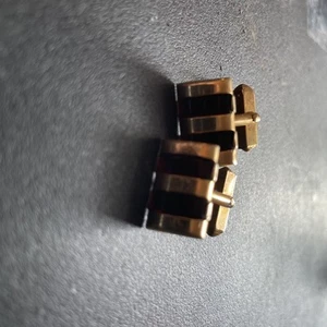 SWANK Vintage Gold Tone Red Stones Cuff Links - Bild 1 von 3