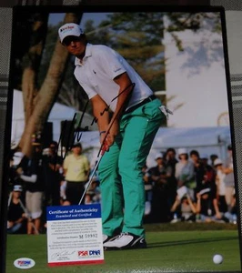 MATTEO MANASSERO SIGNED AUTO'D 11X14 PHOTO PSA/DNA PGA EURO TOUR MASTERS B - Picture 1 of 1