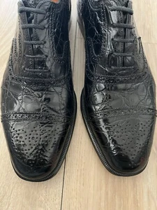 a. testoni Alligator / Crocodile Shoes 10 M a.testoni - Picture 1 of 13