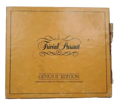 Trivial Pursuit Genus II Edition Card Cards 2 Box Set Replacement Yellow Replace - Image 1 of 4