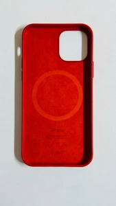 Cover Custodia Copertina Magsafe originale Apple in Pelle iphone 12-12 PRO Rosso - Foto 1 di 2