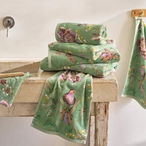PIP Studio Frottee Serie Secret Garden Green Blumenmuster Baumwolle  - Bild 1 von 6