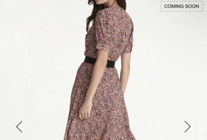 NWT Women’s NWT Pink And Orange Floral The Kooples Dress-Size 1  retail  $325 - Picture 1 of 8