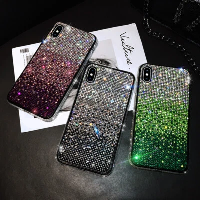 Funda para Samsung Galaxy S24 S23 S22 S21 Note20 Brillo Brillante Estrás Foto 1 de 4