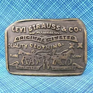 Levi Strauss Co Promo Belt Buckle Original Riveted San Francisco Vtg 90s .DBD525 - Picture 1 of 6
