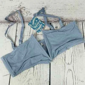 Free People Intimately Bandeau Bra Medium Sierra Convertible Stretch Light Blue - Picture 1 of 11