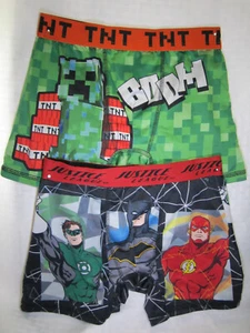 Marvel & Minecraft Boy's Boxer Briefs, Size L (8) Boys 3pk Underwear - Picture 1 of 6