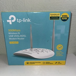 TP-Link TD-W9970 300Mbps Wireless Modem Router - White With PSU Boxed Working - Photo 1/7