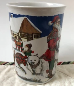 vtg Polar Bear Coffee Tea Mug Cup by Potpourri Press 1993 An Arctic Christmas  - Picture 1 of 7