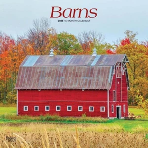 Barns | 2025 12x24" Monthly Square Wall Calendar | Plastic-Free - Picture 1 of 9