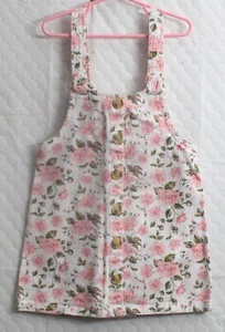 Little Lass Girls 5 Floral Button Down Overall Jumper Dress Great Condition! - Picture 1 of 3