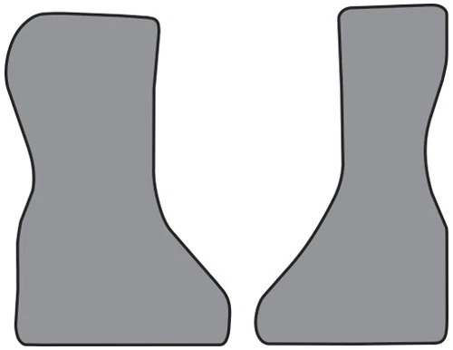 1983-1995 Chevrolet G30 Van Cutpile Carpet Logo Floor Mat Front Row 2pc - Image 1 of 2