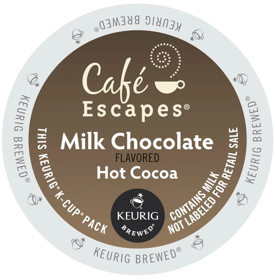 Keurig K-cups Cafe Escapes Milk Chocolate Hot Cocoa 16ct