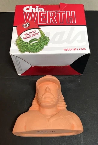 Chia Pet of Jayson Werth Washington Nationals - Watch Bear Grow!!   New In Box Cover