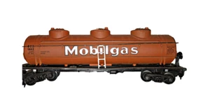 Vintage HO Scale OK ALM Mobilgas 3 Dome Tanker Train Car - Picture 1 of 1