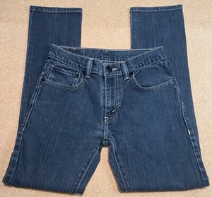 Levi’s Women’s Size 14 (27” x27”) 510 Black Denim Jeans Gold Outline - Picture 1 of 12