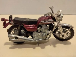 Vintage ZEE Toy  Suzuki Motorcycle Diecast Purple - Picture 1 of 5
