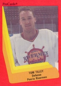 1990-91 ProCards AHL/IHL #83 TOM TILLEY - Peoria Rivermen