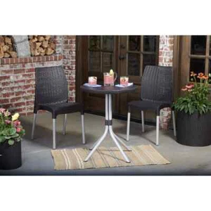 Keter Bistro-Set Chelsea Graphit 223562 Gartenmöbel Sitzgruppe Gartengarnitur - Bild 1 von 12