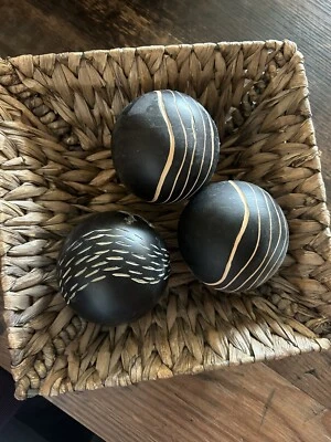 BastKorb Holz mit 3 Holz-Kugeln - Bild 1 von 3