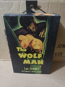 NECA Universal Ultimate Wolf man Lon Chaney Black & White 7" Action Figure - Picture 1 of 5