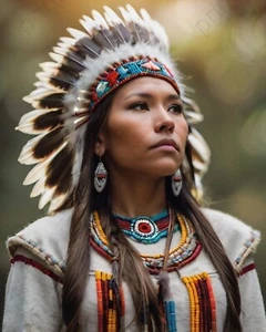 Native American Girl Model Photo Risque 8x10 Art Print C10854 - Picture 1 of 1