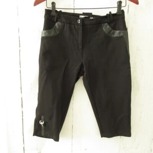 Jamie Sadock Capri Pants 6 Black Golf Active Zipper Pockets - Picture 1 of 4
