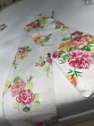 Westpoint Stevens Full Sheet Set Fitted Flat Double Roses Floral Flower Bed