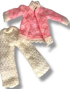 Traje de ganchillo - ¡Se adapta a muñeca Barbie Steffie Stacy Midge de colección moda clonada! - Imagen 1 de 2