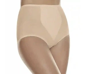 2010 HANES SHINY SATIN Beige 2-pk Shaping Brief w/ Control Panel MHH091 Size 3X - Picture 1 of 8