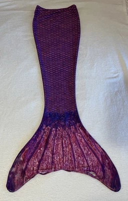 FUNDA de cola de natación monoaleta sirenas divertida SOLO niña talla 10 púrpura SIN ALETA Foto 1 de 4