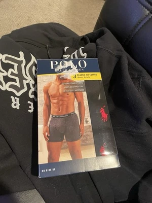 Polo Ralph Lauren Mens Boxer Brief Underwear 3-Pack Size Medium Classic Fit NEW - Image 1 of 3