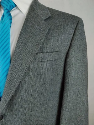 Alan Flusser Blazer мужчин 42R серый ягненка шерсти кашемир мягкий твид спортивная куртка пальто - Изображение 1 из 4