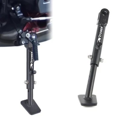 Soporte de pie lateral de aluminio negro apto para Kawasaki Z900RS ZR900 2018-2024 Foto 1 de 4