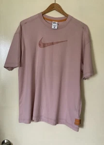 WOMENS NIKE BLUSH COTTON TEE SIZE S - Picture 1 of 6