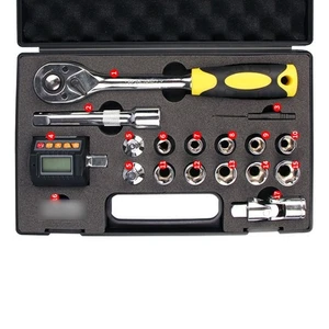 ZNT-30 Torque Gauge Tester Kit w/ Ratchet Wrench 1/2" Adapter & 1/2" Sockets - Picture 1 of 3