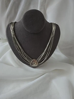 Collar Colgante Silpada Plata Esterlina 925 Plata Líquida 9 Hilos N1288 18" Foto 1 de 4