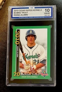 Mike trout 2010 Cedar Rapids Kernels #3 Rising Alumni ~ Angels - Picture 1 of 2