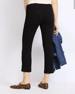 Tribal Jeans Audrey Pull On Straight Crop Caprijeans Just Black Gr: 12 Neu mit Etikett - Bild 1 von 8