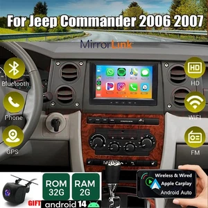 For Jeep Commander 2006 2007 Android 14 Car Radio GPS WIFI Navi Apple CarPlay - Bild 1 von 23