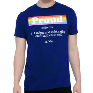 T-Shirt Tee Erwachsene Proud Definition Regenbogen Grafik - Bild 1 von 2