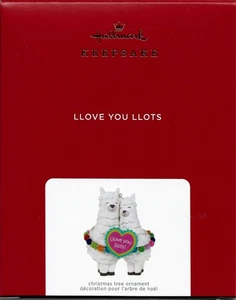 LLOVE YOU LLOTS LLAMAS 2021 HALLMARK KEEPSAKE ORNAMENT NEW - Picture 1 of 1
