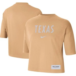 Texas Longhorns Nike Women's Earth Tones Washed Boxy T-Shirt NWT XS ***READ - Picture 1 of 6