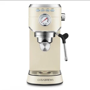 CASABREWS CM5418 Espresso Macine, 20 Bares, Beige - Imagen 1 de 8