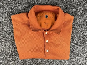 Y2K Nike Golf Orange Short Sleeve Dri Fit Polo Shirt Mens Size XL - Picture 1 of 10