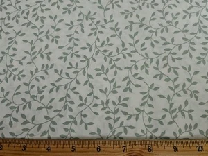 IN THE BEGINNING Fabric - GARDEN TWIST - Vines on White - 18" / HALF YARD CUT - Picture 1 of 1
