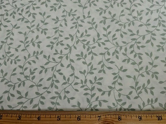 IN THE BEGINNING Fabric - GARDEN TWIST - Vines on White - 18" / HALF YARD CUT - Image 1 of 1